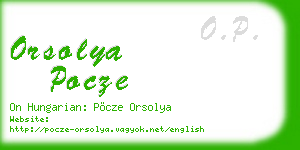 orsolya pocze business card